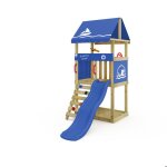 Wickey aire de jeux avec toboggan wickey dinkyhouse bleu