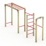 Station calisthenics ext�rieure wickey fit base 810 ?espalier&barre de traction? tour fitness jardin ...