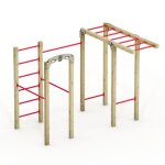 Station calisthenics ext�rieure wickey fit base 815 ? espalier&barre de traction? appareil fitness jardin ...