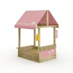 Wickey bacs à sable avec toit wickey dinky aire de jeux 84x113x28cm - rose pastel Wickey bacs à sable avec toit wickey dinky aire de jeux 84x113x28cm - rose pastel