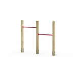 Wickey barre de gymnastique double avec barres fixes aire de jeux wickey fit tumble 302