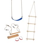 Set accessoires swing wickey pour tour de jeu ? balan�oire trap�ze anneaux & �chelle ? 70 kg ? ext�rieur ...