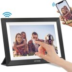Wifi cadre photo numrique 10 pouces, partage de photos et de vidos, stockage 16 go, 1920 x 1200 ips, ...