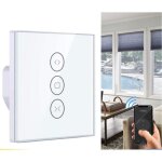 Wifi interrupteur volet roulant connect�, interrupteur intelligent mural de rideau compatible avec alexa, ...
