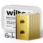 Wiltec lot de 18 lames de rechange pour robot tondeuse v2 ? en acier i