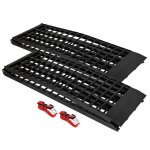 Wiltec lot de 2x rampe de chargement pliable 2740 x 450 mm ? capacit� de charge max. 680 kg ? profil ...