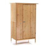 Wiltec abri de jardin ? 920 x 570 x 1540 mm ? en bois verni ? avec toit rev�tu par pvc et 1 porte ? cabane ...