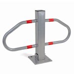 Wiltec borne de parking rabattable ? 700 x 180 x 480 mm ? couleur signalisation ? en acier ? avec 3 cl�s ...