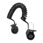Wiltec cble de rallonge lectrique spiral ? 3 m ? 2 fiches ? 13 broc