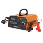 Wiltec chargeur de batterie 6 - 12 v avec intensit� variable 3?10 a 10 - 150 ah pour voitures et motos ...
