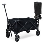 Wiltec chariot transport pliant enfant ? 1000 x 490 x 980 mm ? charge max. 60 kg ? poches roues en plastique ...