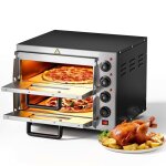 Wiltec four  pizza lectrique 2 tages ? 3000 w ? 570 x 560 x 440 mm