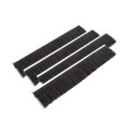 Wiltec jeu 4x brosse de rechange 50 cm ? pour balayeur � pelouse 95 cm ? pour balai ramasseur autoport� ...