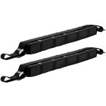 Wiltec jeu de barre de toit transversale universelles noir 75kg 2 sang