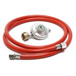 Wiltec kit raccordement de gaz ? avec tuyau 150 cm et pressostat 50 mbar ? pour pression constante des ...