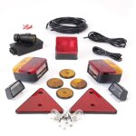 Wiltec lot clairage de remorque ? avec fiche  7 ples lampes rfle