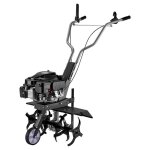 Wiltec motobineuse 60 cm 25 kw 6 fraises lames r�servoir 08l profondeur 25 cm motoculteur essence moteur ...