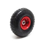 Wiltec roue compl�te 4. 10 / 3. 50 - 4 pour diable ? 250 x 85 mm ? avec chambre � air et jante ? valve ...