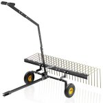 Wiltec scarificateur autoport� noir 60 largeur de travail 148 cm 3 points fixation rotation � 360 degr�s ...