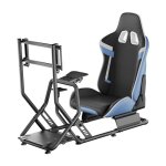 Wiltec simulateur de conduite ? 71 x 136 x 108 cm ? capacit� de poids 100 kg ? en acier ? si�ge cockpit ...