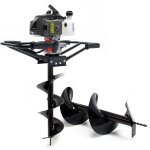 Wiltec kit marteau - piqueur � essence pour 2 personnes avec tari�re de 250 et 300 mm 22 kw 3 cv 633 ...