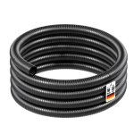 Wiltec tuyau daspiration noir ? 10 m / � 32 mm (1 1 / 4) / 205 g / m ? avec spirale de renforcement ? ...