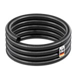 Wiltec tuyau daspiration noir ? 10 m / � 40 mm (1 1 / 2) / 270 g / m ? avec spirale de renforcement ? ...
