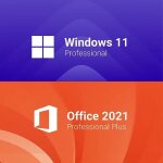 Windows 11 pro + office 2021 pro plus a vie [pack]