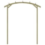 ?winter saletop arche � rosiers vert - pergola de jardin 180x210x40cm - bois de pin impr�gn� pro34045 ...