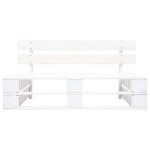 ?winter saletop banc de jardin blanc - banc palette de jardin bois gris blanc pro29518
