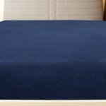 ?winter saletop bleu - drap - housse jersey bleu marine 90x200cm coton pro52827