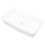 ?winter saletop �vier / lavabo pour cuisine / salle de bain blanc - lavabo rectangulaire c�ramique blanc ...