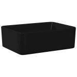 ?winter saletop �vier / lavabo pour cuisine / salle de bain noir - lavabo 40x30x13cm c�ramique noir pro76445 ...