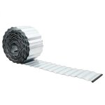 ?winter saletop murets / bordures de jardin gris - bordure de pelouse gris 15x0. 03x1000cm acier galvanis� ...