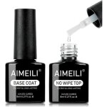 No wipe top et base coat semi - permanent soak off uv led vernis  ongles gel nail polish ultra brillant ...