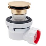 Wirquin ensemble siphon lavabo nano 6. 7 �32 + bonde quick - clac hauteur 100mm or bross�