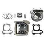 Wisdom 100cc big bore kit cylinder 64mm head piston rings set chinese scooter 50cc gy6