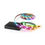 Ruban de lumi�re - wiz - sync box hdmi - r�tro�clairage tv 75 - 85 pouces - led rgbic - installation ...