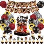Wizard anniversaire ballons dcorations fte magicien 39 pices fournitures de fte de sorcier harry ...