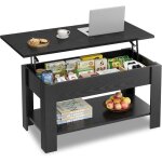 Wlive table basse relevableplateau mdf rangements cachés mécanisme silencieuxnoir anthracite Wlive table basse relevableplateau mdf rangements cachés mécanisme silencieuxnoir anthracite