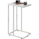 Wlive table dappoint blanc 29x39x63cm - style industriel idéale salon / chambre / balcon Wlive table dappoint blanc 29x39x63cm - style industriel idéale salon / chambre / balcon