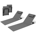 Woltu 2x bain de soleil chaise longue pliable transat de plage rembourr� dossier inclinable 48x132x54cm ...