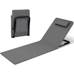 Woltu bain de soleil chaise longue pliable transat de plage rembourr� dossier inclinable 48x132x54cm ...