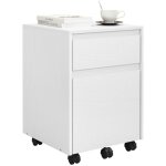 Woltu caisson de bureau avec 2 tiroirs armoire à dossiers sur roulettes en bois dingénieur pb 40x40x56cm ... Woltu caisson de bureau avec 2 tiroirs armoire à dossiers sur roulettes en bois dingénieur pb 40x40x56cm ...