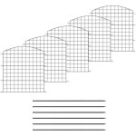 Woltu clôture de jardin clôture décorative en grille 5 panneaux métalliques en forme arche supérieure ... Woltu clôture de jardin clôture décorative en grille 5 panneaux métalliques en forme arche supérieure ...