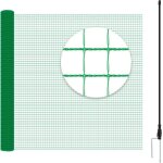 Woltu filet de protection jardin cl�ture pour poules 25x12m avec cordes piquets de terre attaches - c�bles ...