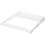 Woltu plan  langer en mdf plateau pour table  langer commode  langer bb 70x75x10cm blanc w0ett0230 ...