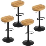 Woltu tabouret bar pivotant lot de 4 chaise haut industriel assise en bois massif cadre métal réglable ... Woltu tabouret bar pivotant lot de 4 chaise haut industriel assise en bois massif cadre métal réglable ...