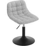Woltu tabouret de maquillage avec dossier chaise travail pivotante en chenille réglable en hauteur gris ... Woltu tabouret de maquillage avec dossier chaise travail pivotante en chenille réglable en hauteur gris ...