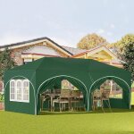 Woltu tonnelle de jardin pergola pliante 3x6m avec 6 parois lat�rales barnum hauteur r�glable imperm�able ...